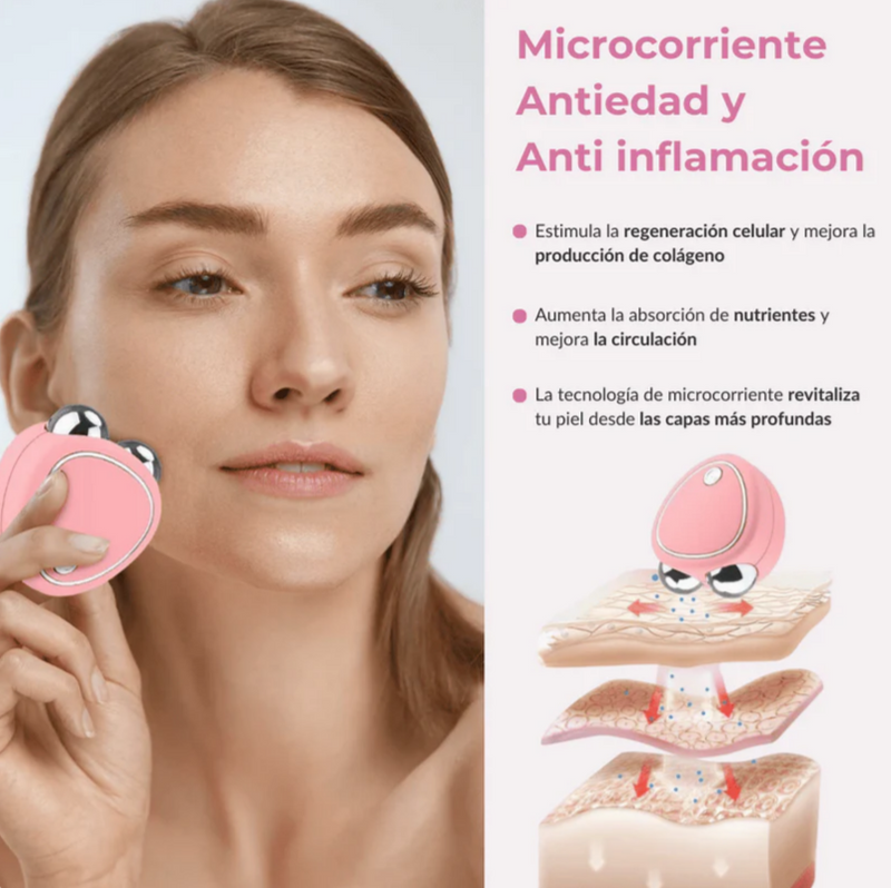 Masajeador Facial Microcorriente