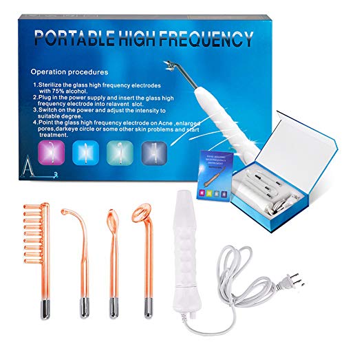 Alta Frecuencia Portátil Facial y Corporal 4 Electrodos